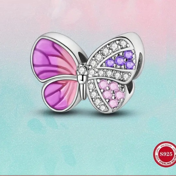 New Sterling butterfly charm - Picture 1 of 4